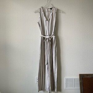 Striped DREW Elastic Waist Belted Jumpsuit (NWT)